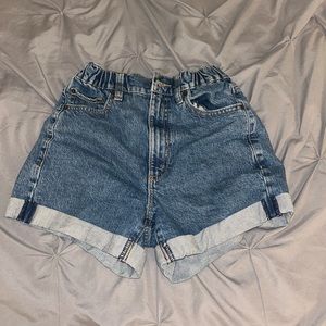 garage jean denim shorts